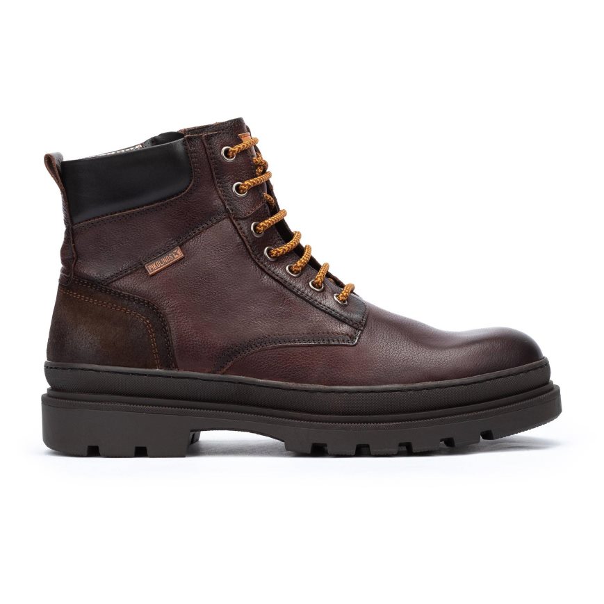 Men\'s Pikolinos OURENSE Ankle Boots Brown | NZ H87A953